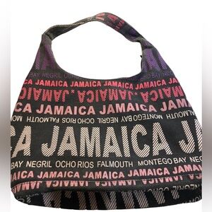 Robin Ruth Cloth Jamaica Shoulder Hobo Tote Black Pink